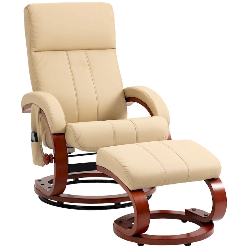 Modern 26 High Back Swivel Recliner Chair with Remote Control
