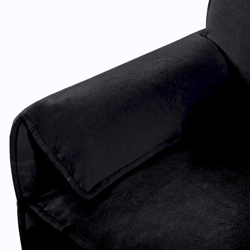 Ensemble de 2 fauteuils d'appoint en chenille, avec larges accoudoirs et sièges profonds de 76 cm (capacité de 363 kg)
