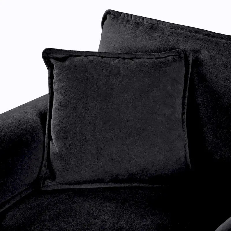 Ensemble de 2 fauteuils d'appoint en chenille, avec larges accoudoirs et sièges profonds de 76 cm (capacité de 363 kg)