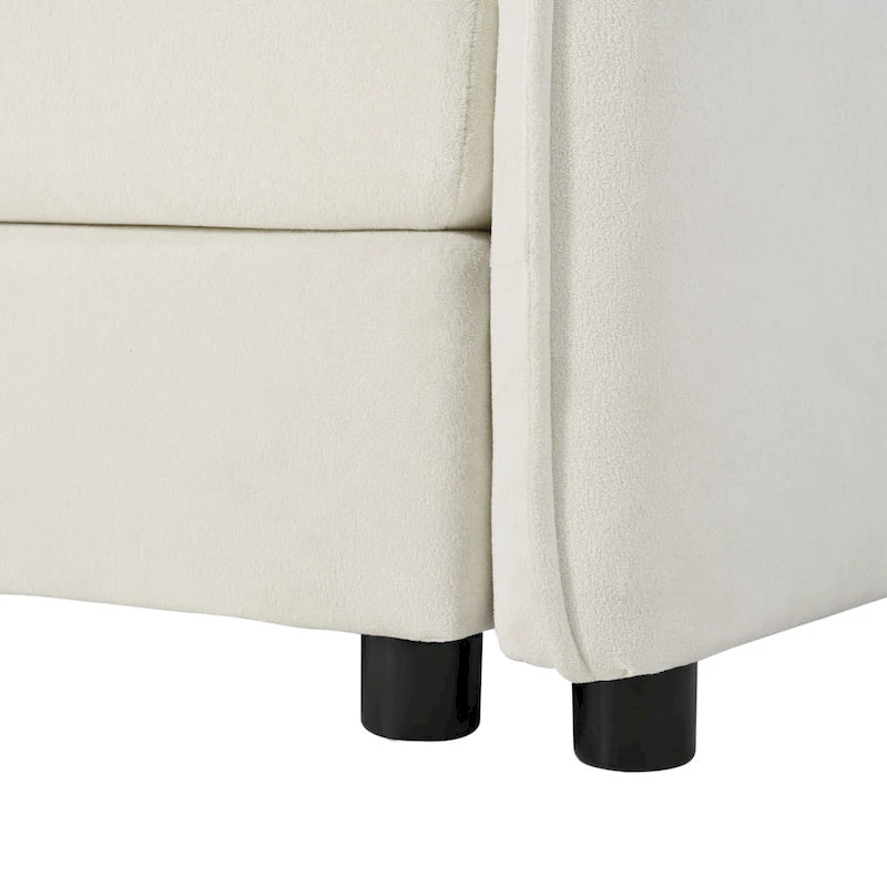 Ensemble de 2 fauteuils d'appoint en chenille, avec larges accoudoirs et sièges profonds de 76 cm (capacité de 363 kg)