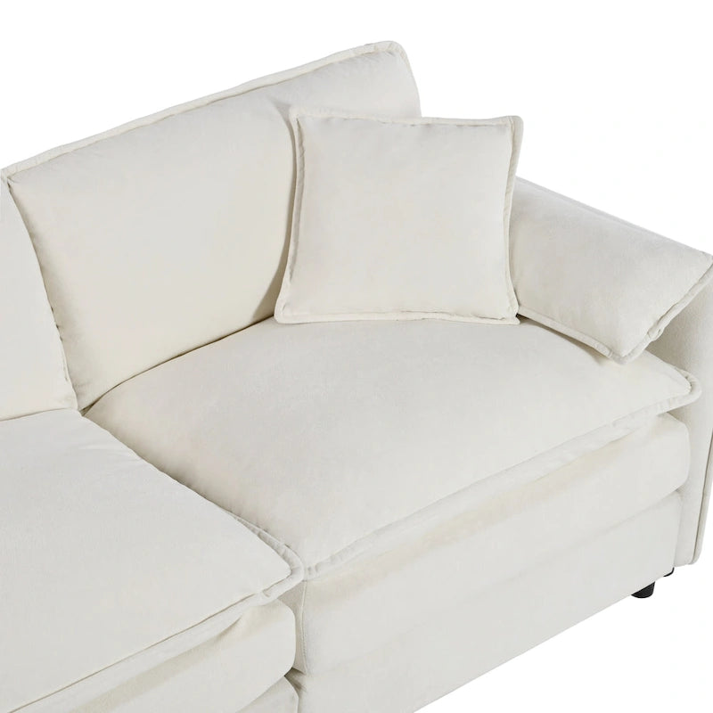 Ensemble de 2 fauteuils d'appoint en chenille, avec larges accoudoirs et sièges profonds de 76 cm (capacité de 363 kg)
