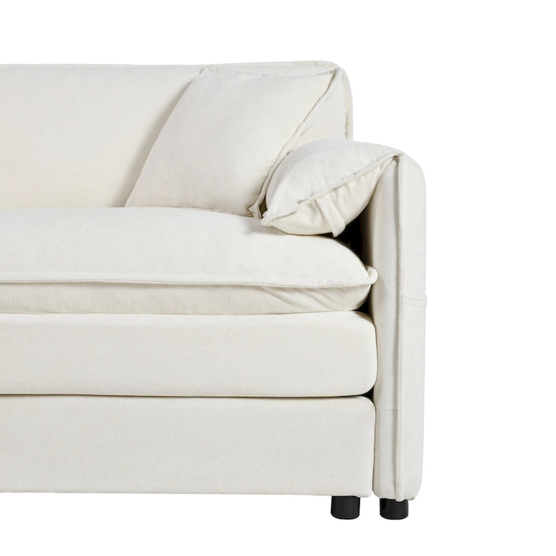 Ensemble de 2 fauteuils d'appoint en chenille, avec larges accoudoirs et sièges profonds de 76 cm (capacité de 363 kg)