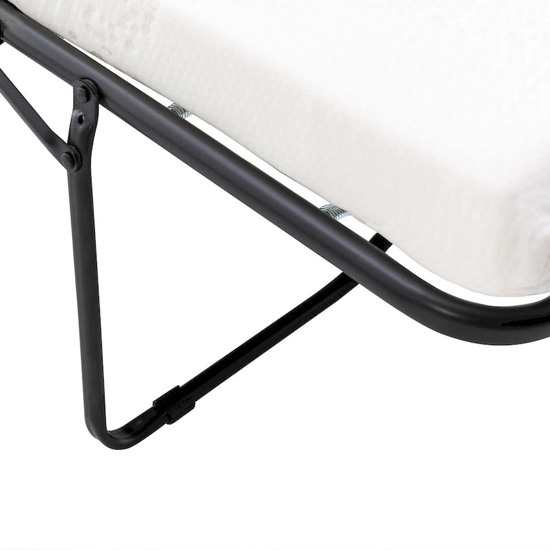 Canapé-lit gigogne de 147 cm avec matelas en mousse à mémoire de forme simple, deux ports de chargement USB