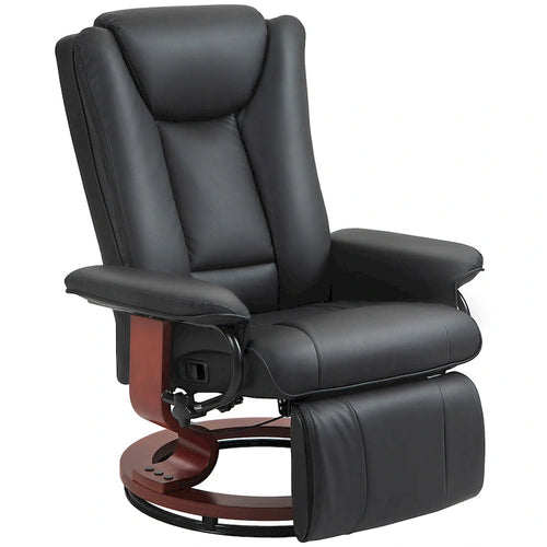 30.7 High Back Swivel Recliner Chair with Footrest