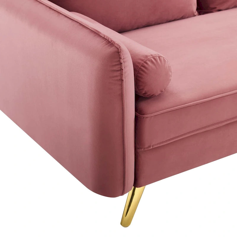 Causeuse en velours