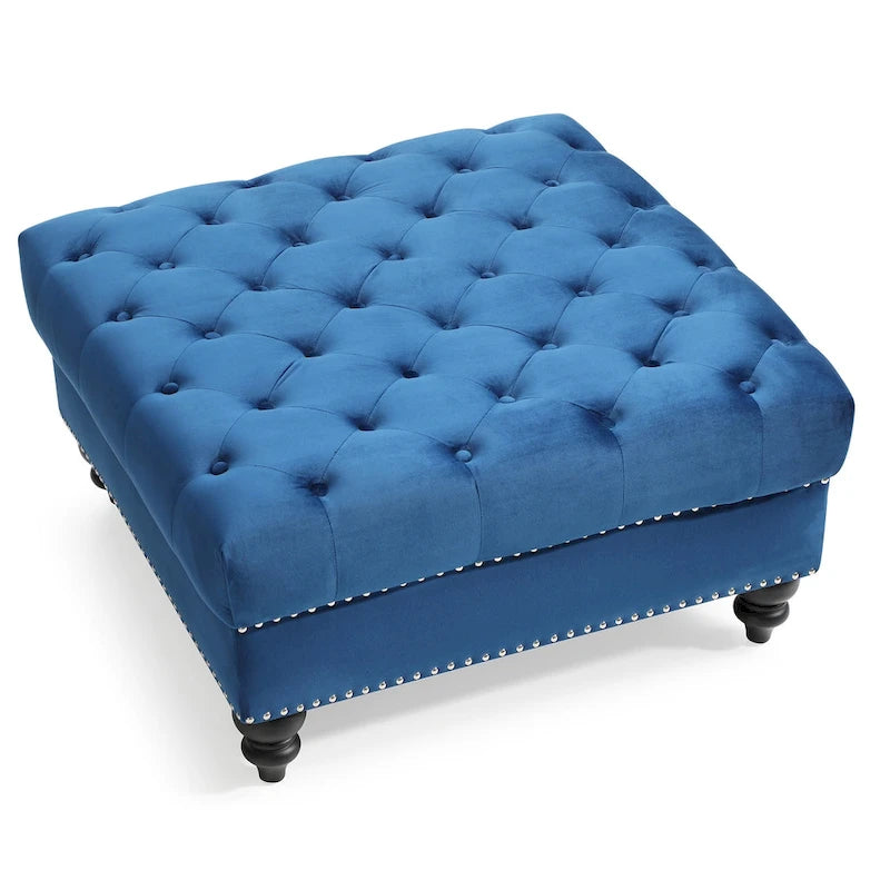 Ottoman capitonné carré