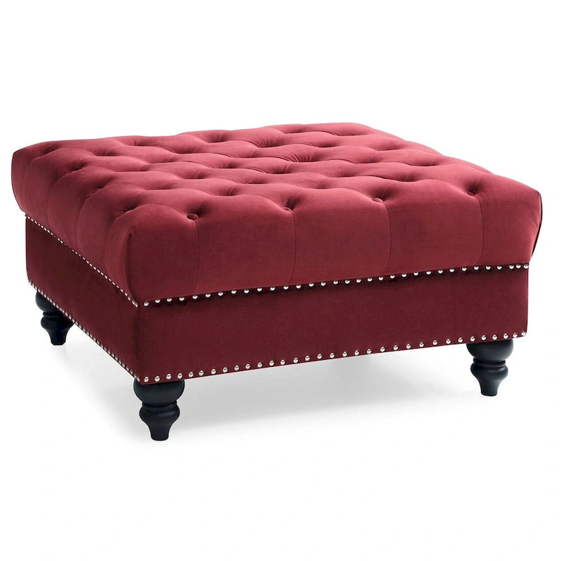 Ottoman capitonné carré
