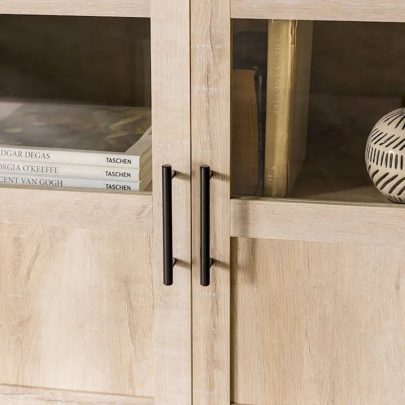 Meuble TV 4 portes de 70 pouces à panneau fendu