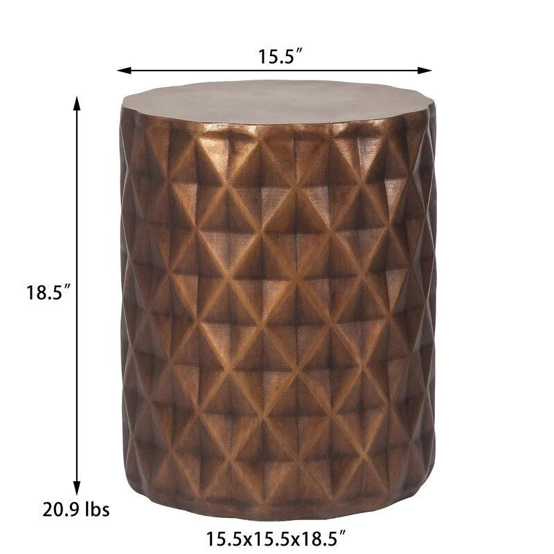 Table d'appoint ronde moderne pour extérieur/terrasse