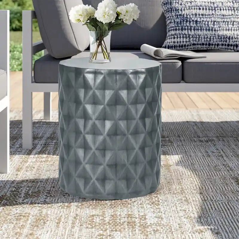 Table d'appoint ronde moderne pour extérieur/terrasse