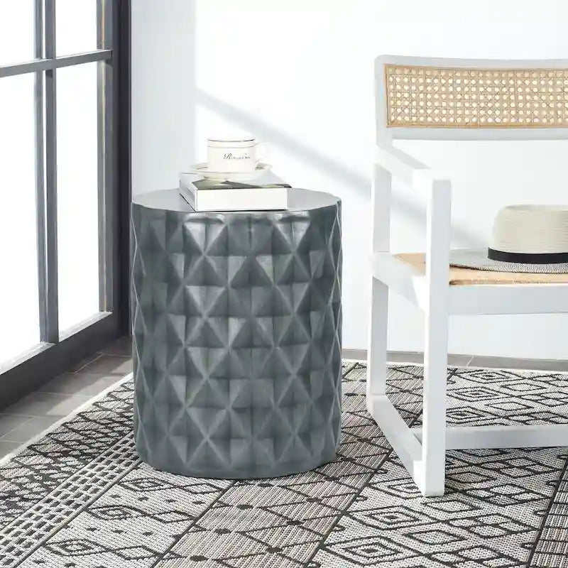 Table d'appoint ronde moderne pour extérieur/terrasse