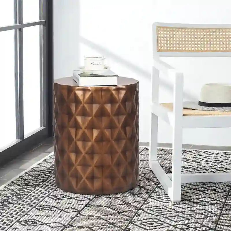 Table d'appoint ronde moderne pour extérieur/terrasse