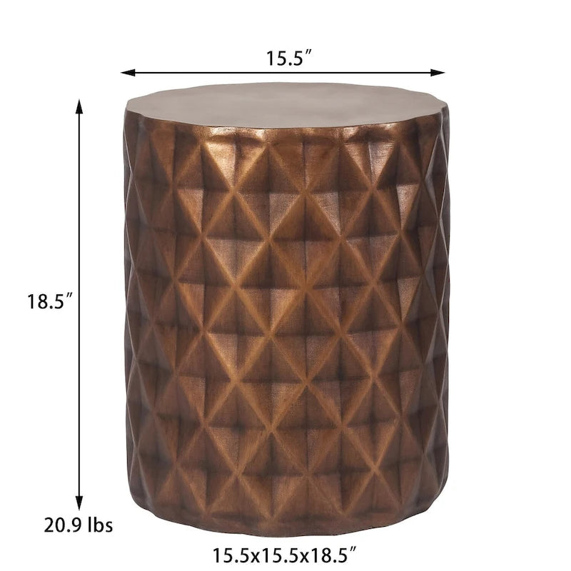 Table d'appoint ronde moderne pour extérieur/terrasse