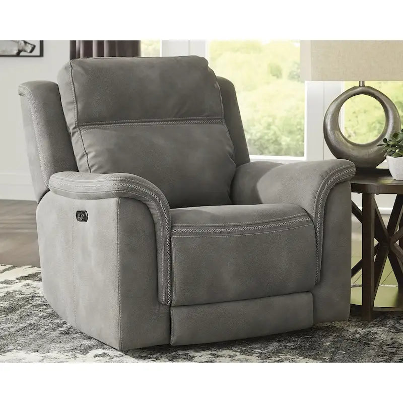 Fauteuil relax électrique en similicuir avec appuie-tête réglable