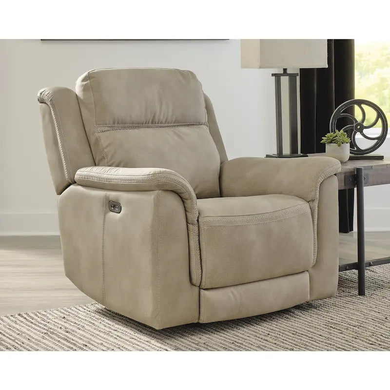 Fauteuil relax électrique en similicuir avec appuie-tête réglable