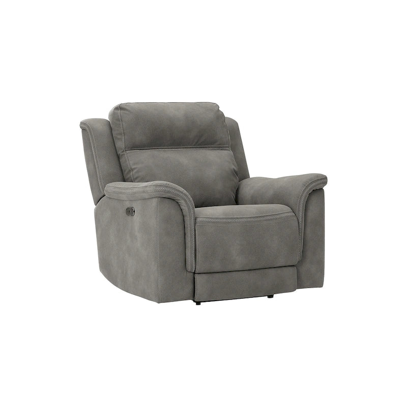 Fauteuil relax électrique en similicuir avec appuie-tête réglable