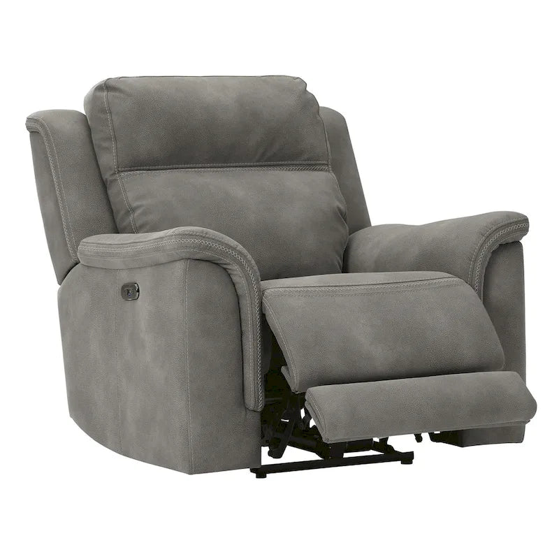 Fauteuil relax électrique en similicuir avec appuie-tête réglable