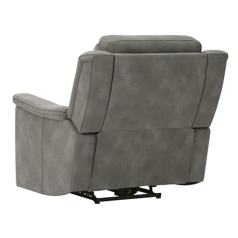 Fauteuil relax électrique en similicuir avec appuie-tête réglable
