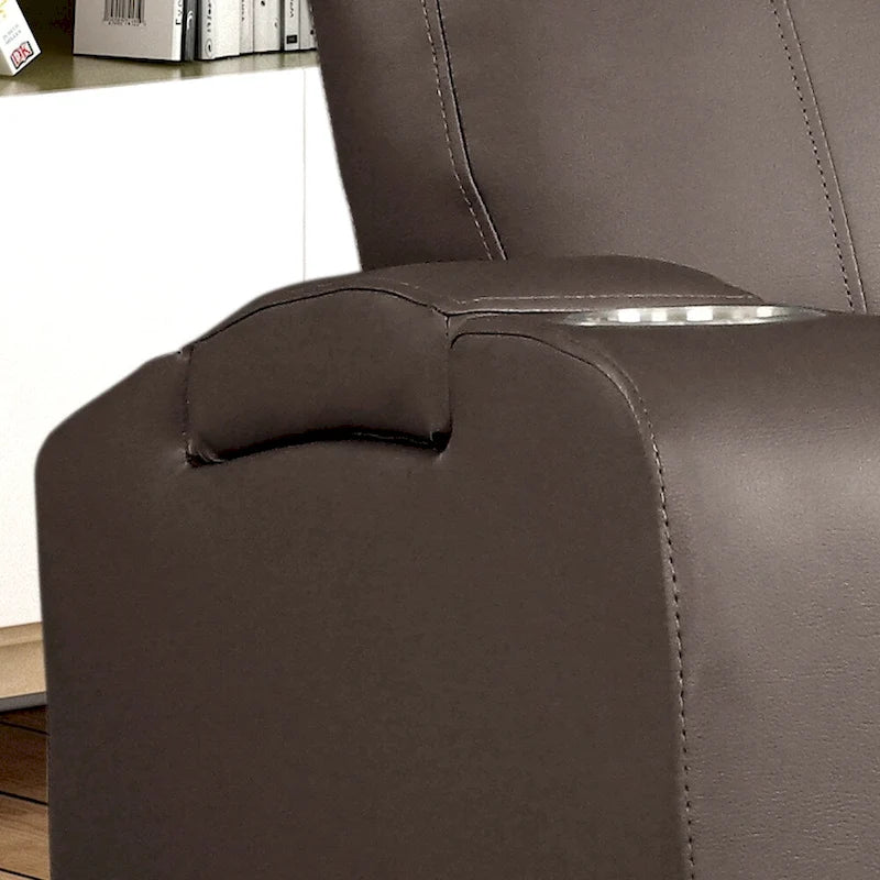 Fauteuil inclinable électrique moderne en similicuir rembourré