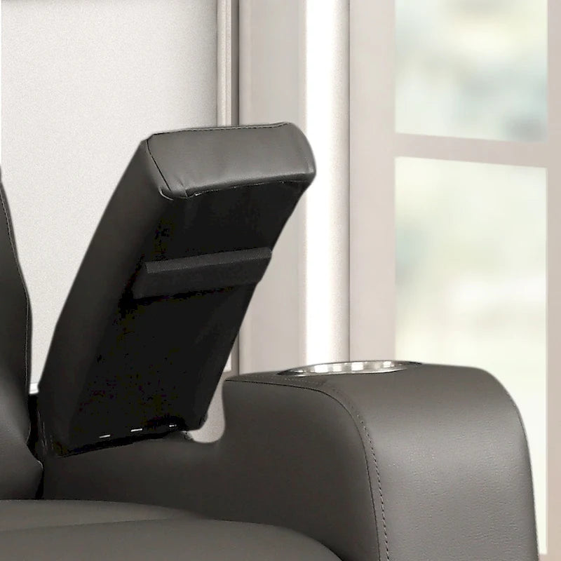 Fauteuil inclinable électrique moderne en similicuir rembourré