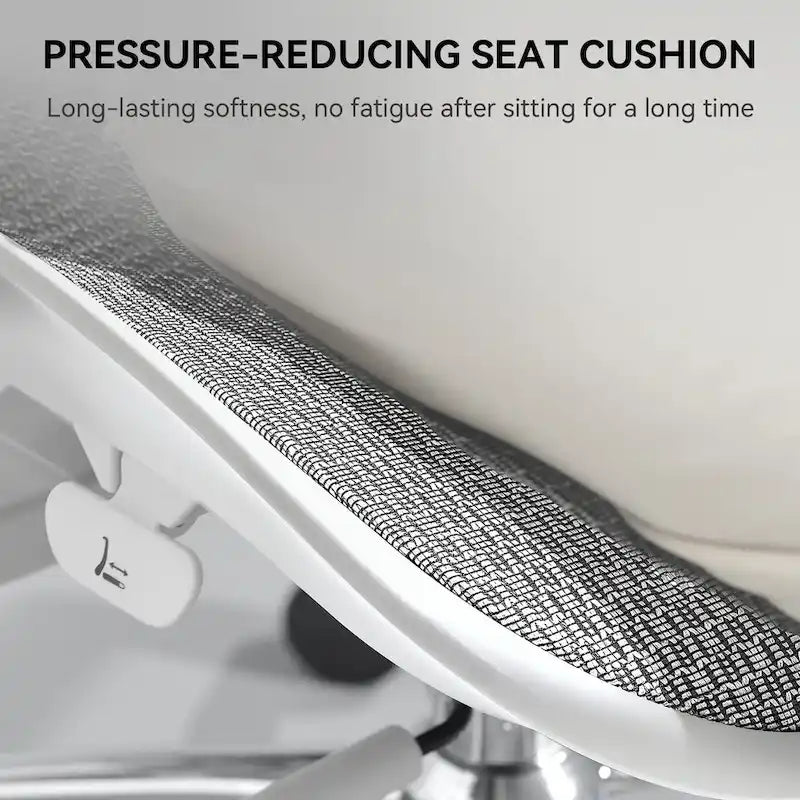 Chaise de bureau ergonomique en maille avec assise réglable en profondeur - 74*70*127