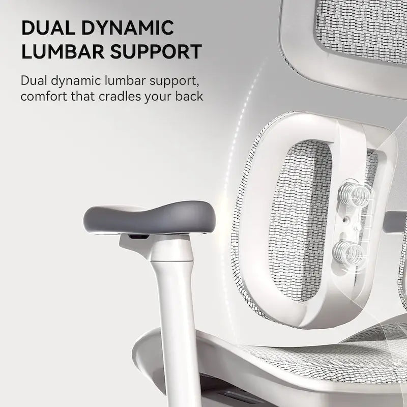 Chaise de bureau ergonomique en maille avec assise réglable en profondeur - 74*70*127