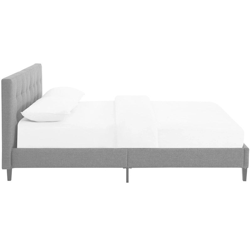 Lit plateforme moderne Queen size rembourré