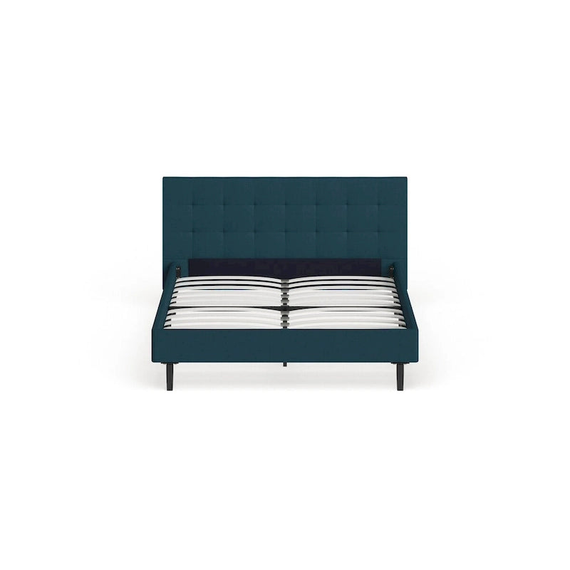 Lit plateforme moderne Queen size rembourré