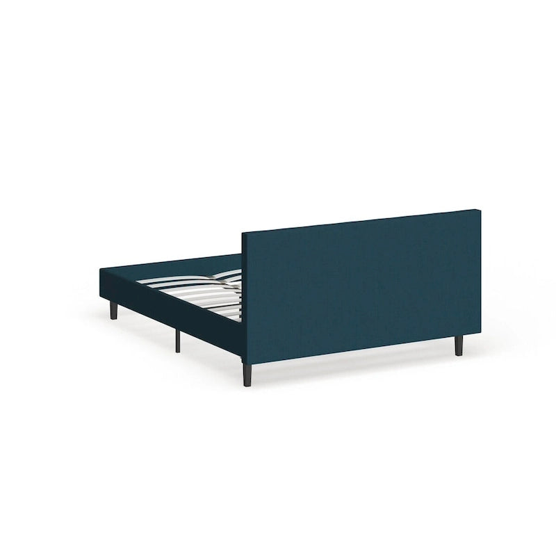 Lit plateforme moderne Queen size rembourré