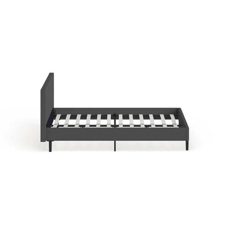 Lit plateforme moderne Queen size rembourré