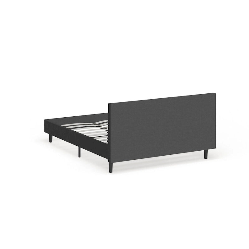 Lit plateforme moderne Queen size rembourré