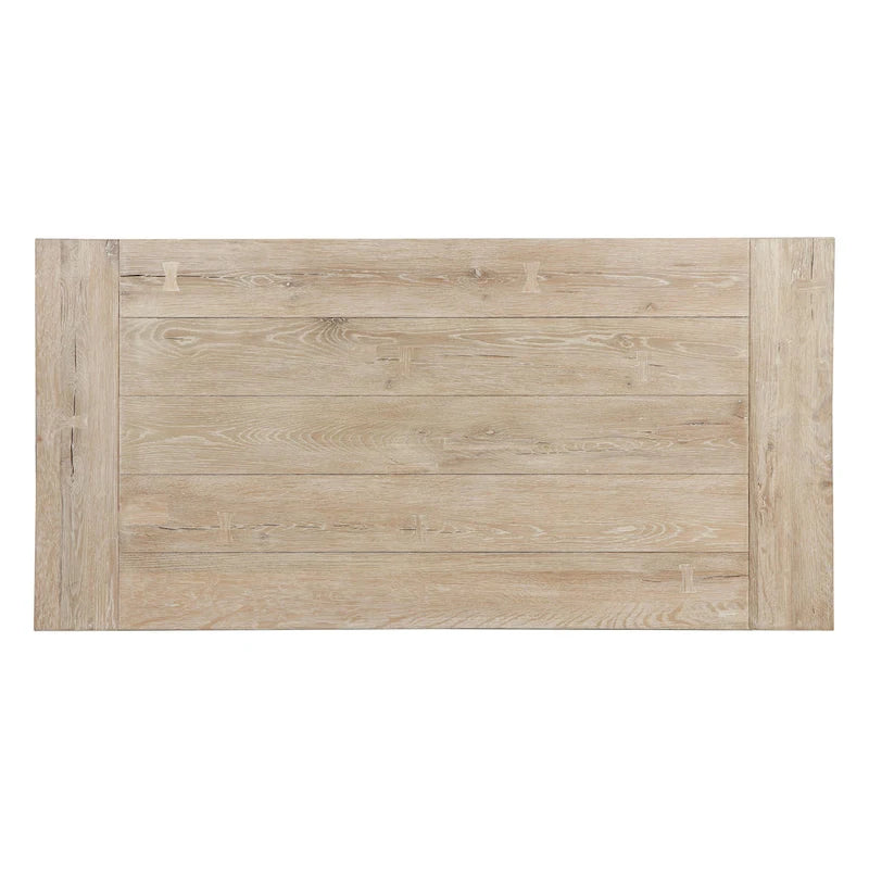 Table basse moderne en chêne vieilli avec étagère de rangement