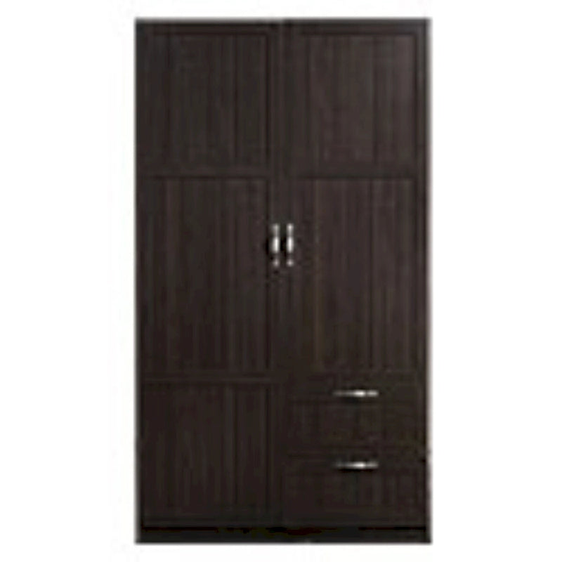 Armoire de rangement en bois avec tiroirs et penderie